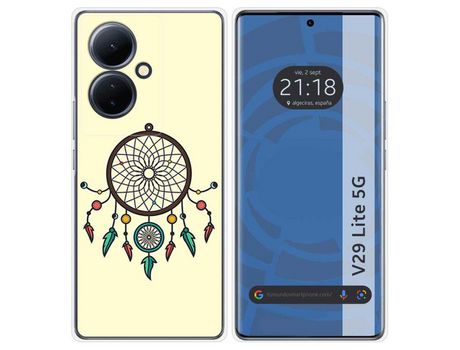 Funda Silicona Vivo V29 Lite 5G Diseño Atrapasueños Dibujos TUMUNDOSMARTPHONE