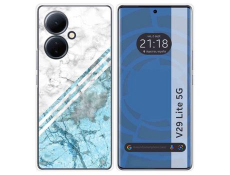 Funda Silicona Vivo V29 Lite 5G Diseño Mármol 02 Dibujos TUMUNDOSMARTPHONE