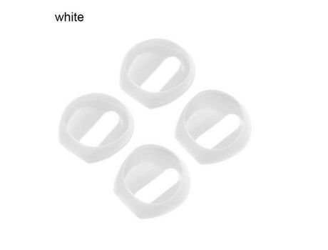 Pack de 2 Fundas de silicona para auriculares antideslizantes para Apple AirPods Earpods blanco