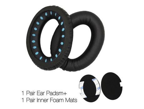 Almohadillas de repuesto para auriculares BOSE QuietComfort QC15 QC2, color negro