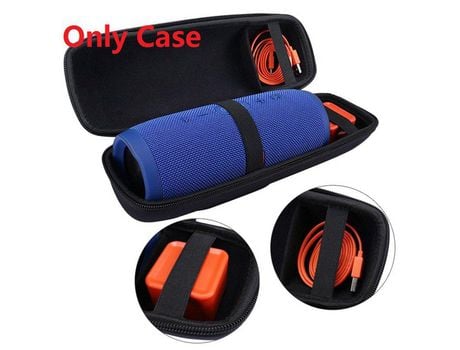 Estuche de transporte rígido portátil negro, bolsa de almacenamiento para JBL Charge 3, altavoz inalámbrico Bluetooth sin correa para el hombro