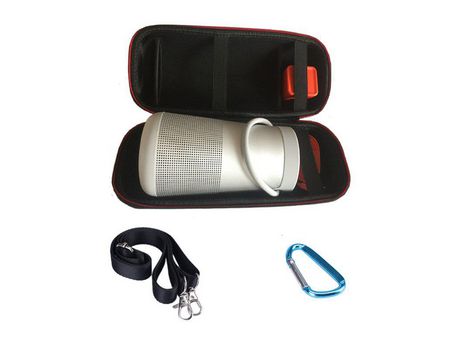 Estuche de viaje Bolsa de almacenamiento de auriculares a prueba de golpes para Dr. BOSE Soundlink Revolve y altavoz Bluetooth Espacio adicional pa...