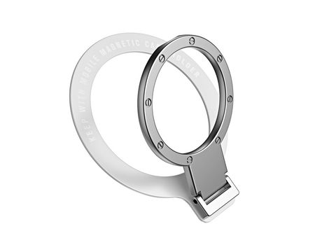 Soporte magnético para anel de celular para iPhone 12/13/14 MagSafe Gris INF