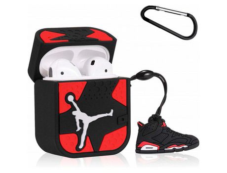 Estuche protector de auriculares para Airpods 1/2/3 Caja de almacenamiento de carcasa de silicona Diseño de zapatos de gimnasio de dibujos animados...