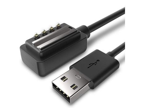 Cable de Carga USB Clip Cradle Charger para Suunto Spartan Ultra HR Spartan Sport Wrist HR, Suunto 9, Suunto EON Core negro