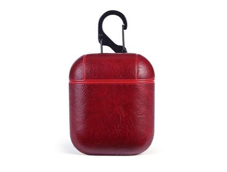 Funda protectora para auriculares Airpods de cuero genuino para Apple AirPod