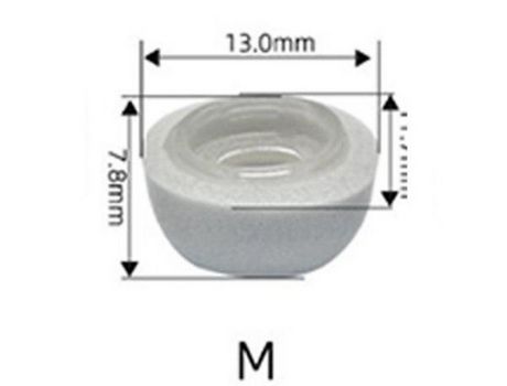 Reemplazo de espuma de memoria Puntas para los oídos Tapa de auricular para auriculares Apple Airpods Pro white_M