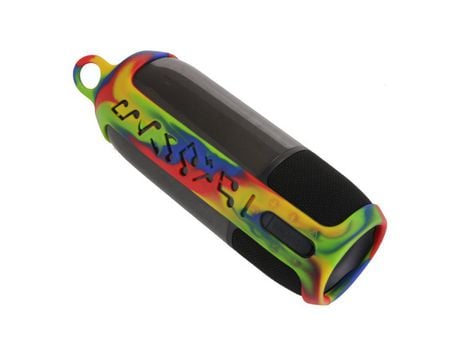 Funda de silicona para altavoz, funda protectora portátil para JBL Pulse 3, Altavoz Bluetooth con gancho para colgar en mochila, camuflaje
