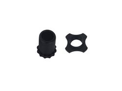 Juego de protección de micrófono Anillo antideslizante Manga inferior Micrófono de mano Cubierta de silicona a prueba de golpes a prueba de golpes para dispositivo BBS KTV DJ Negro