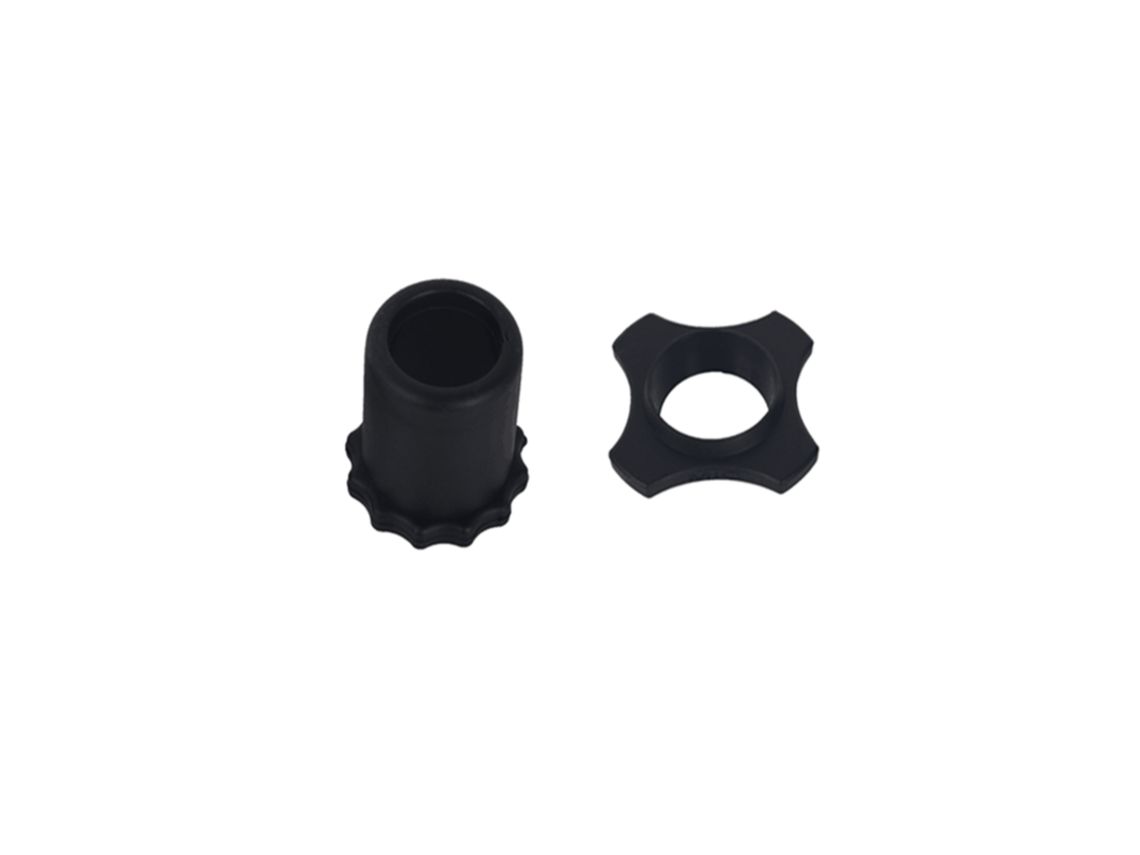 Juego de protección de micrófono Anillo antideslizante Manga inferior Micrófono de mano Cubierta de silicona a prueba de golpes a prueba de golpes para dispositivo BBS KTV DJ Negro