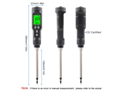 Medidor De Conductividad Eléctrica Del Suelo Con Termómetro Y Humedad Digitales Lcd, Resistente Al Agua, Sonda Desmontable, Ip67 Ec-7701