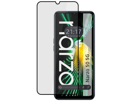 Protector de Pantalla Cristal Templado Completo 5D Full Glue Negro Realme Narzo 50 5G Vidrio TUMUNDOSMARTPHONE