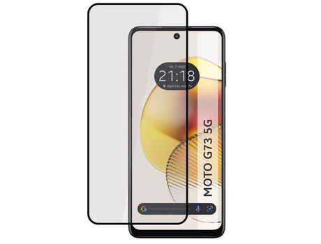 Protector de Pantalla Cristal Templado Completo 5D Full Glue Negro Motorola Moto G73 5G Vidrio TUMUNDOSMARTPHONE