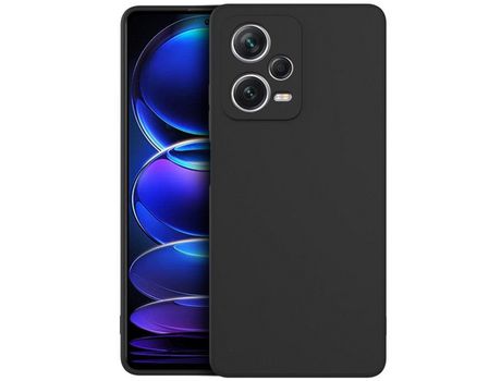 Carcasa de silicona con protección da cámara para Xiaomi Redmi Note 12 Pro Plus 5G Negro MISTERCAPAS
