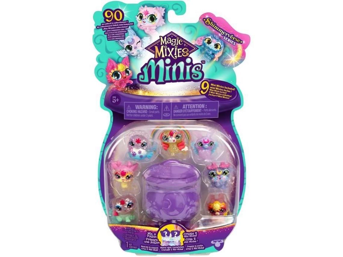 Pack de 9 minifiguras - MAGIC MIXIES - Mini criaturas coleccionables, calderos e ingredientes incluidos