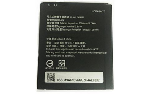 Bl242 2300 mAh Lenovo k3 K30-W K30-T A6000 A3860 A3580 A3900 A6010 A6010
