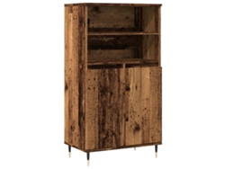 Maison Exclusive - Aparador Alto Madera De Ingeniería Envejecida 60x36x110 Cm