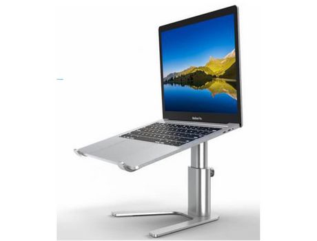 BoYata - Soporte para portátil de altura ajustable para portátil, elevador de aluminio ventilado, compatible con MacBook Pro/Air de 10 a 17 pulgada...