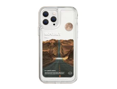 Funda para teléfono móvil Cloud Sea Snow Mountain-Apple 14pro max-Space CaseCanyon Highway-Fine Hole Lens All Inclusive Funda translúcida para telé...