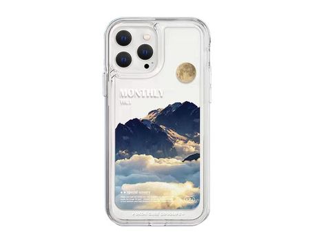 Funda para teléfono móvil Sea of Clouds and Snow Mountain-Apple 14pro max-[Space Shell] Sea of Clouds and Snow Mountain-Fine Hole Lens All Inclusiv...