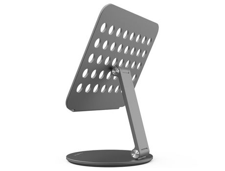 Soporte giratorio y plegable para tableta, soporte giratorio para iPad, base giratoria de 360, soporte plegable ajustable para iPad, soporte para t...