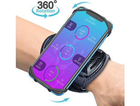 ELKUAIE Running Phone Case Rotación de 360 ​​ Soporte para teléfono de muñeca