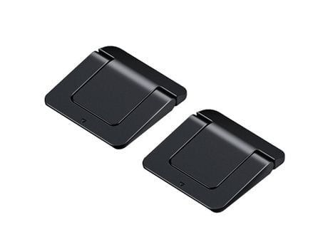 ELKUAIE Mini soporte portátil autoadhesivo para computadora portátil Soporte invisible para computadora portátil Soporte de escritorio ergonómico p...