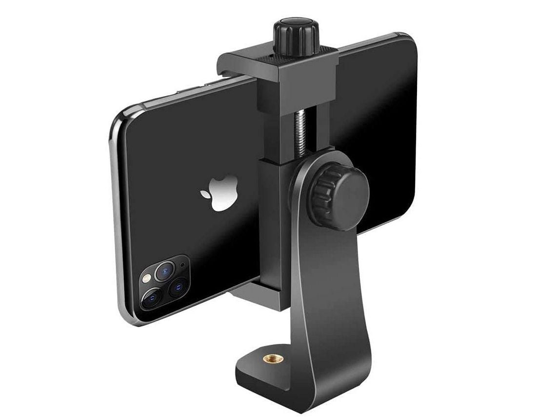 Soporte universal para teléfono móvil con adaptador de trípode para  teléfono inteligente Compatible con trípode trípode selfie stick monopie  con cabeza de tornillo estándar, para iPhone Samsung Huawei