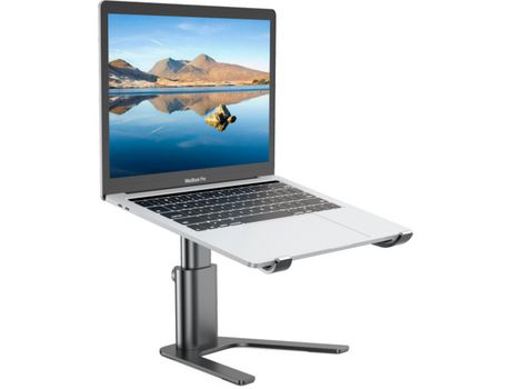 BoYata - Soporte para portátil de altura ajustable para portátil, elevador de aluminio ventilado, compatible con MacBook Pro/Air de 10 a 17 pulgada...