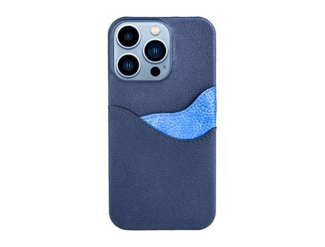 Con soporte y ranura para tarjeta de doble capa adecuado para funda de cuero para teléfono móvil Apple