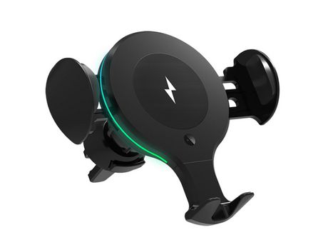 Soporte de cargador de coche inalámbrico, sujeción automática de 10 W, carga rápida, soporte para teléfono de coche, ventilación de aire compatible...