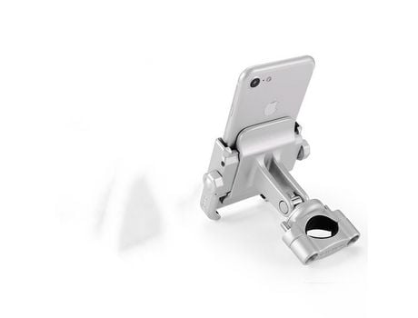Bicycle mobile phone bracket electric vehicle motorcycle riding navigation bracket mountain bike mobile phone navigation bracket universal, silver, 1