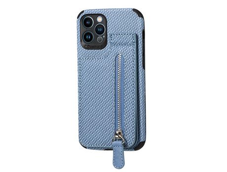 ELKUAIE Estuche para teléfono con billetera Estuche protector plegable con cremallera para iPhone 14 Plus