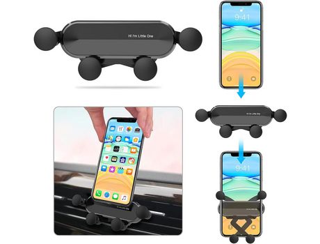 Universal Car Phone Holder with 360 Rotation, Ventilation Car Smartphone Holder for Samsung S20 / S10, Huawei, Oneplus, Xiaomi, Other Smartphones an