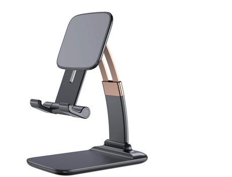 ELKUAIE Soporte plegable para teléfono móvil Escritorio ajustable ESSAGER Soporte para teléfono móvil Compatible con iPhone/iPad/Tablet Todos los t...