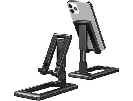 Soporte para teléfono de escritorio ajustable, soporte para tableta antideslizante plegable, para teléfonos inteligentes, tabletas, lectores de 4-9...