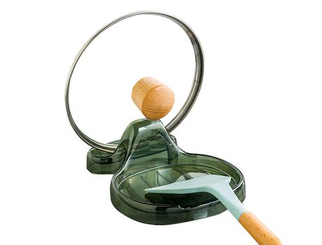 ELKUAIE Portacucharas de encimera de cocina, antigoteo durante la cocción, apto para colocar cucharas, tapas de ollas, alicates, etc.