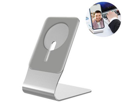 ELKUAIE Soporte de cargador para cargador Soporte de cargador magnético Soporte de cargador magnético inalámbrico de aluminio compatible