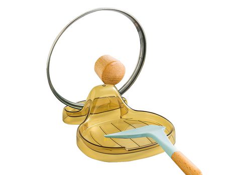 ELKUAIE Portacucharas de encimera de cocina, antigoteo durante la cocción, apto para colocar cucharas, tapas de ollas, alicates, etc.