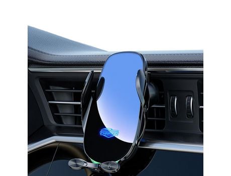 ELKUAIE Cargador de coche inalámbrico Soporte para teléfono móvil - Sensor táctil inteligente Abrir y cerrar Cargador de coche inalámbrico