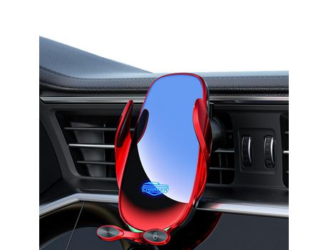 ELKUAIE Cargador de coche inalámbrico Soporte para teléfono móvil - Sensor táctil inteligente Abrir y cerrar Cargador de coche inalámbrico
