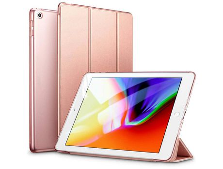 ELKUAIE Estuche inteligente para iPad 9.7 2018/2017 Cubierta inteligente liviana Cubierta de la caja Cubierta magnética trasera esmerilada translúc...