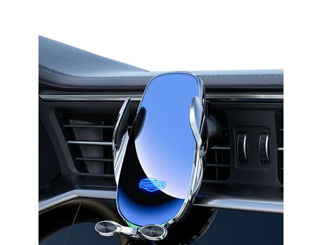 ELKUAIE Cargador de coche inalámbrico Soporte para teléfono móvil - Sensor táctil inteligente Abrir y cerrar Cargador de coche inalámbrico