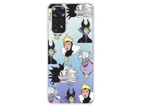 Funda para XIAOMI Redmi Note 11 Pro 5G Oficial de Disney Villanas Patrón - Villanas Disney