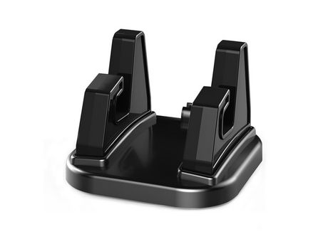 Silicone Car Phone Holder 360 Rotating Snap-on Dashboard Phone Holder Center Console Car Navigation Bracket, Black, 6CM*6CM*4.5CM