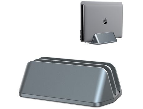 ELKUAIE Soporte vertical para computadora portátil para escritorio, soporte ajustable para adaptarse a computadoras portátiles para organizar el tr...