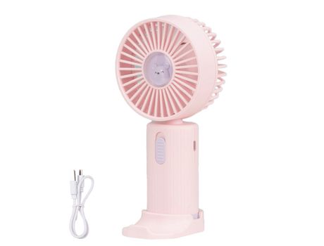 ELKUAIE Nuevo mini ventilador portátil estudiante dormitorio usb pequeño ventilador silencioso soporte de cinturón de viento grande