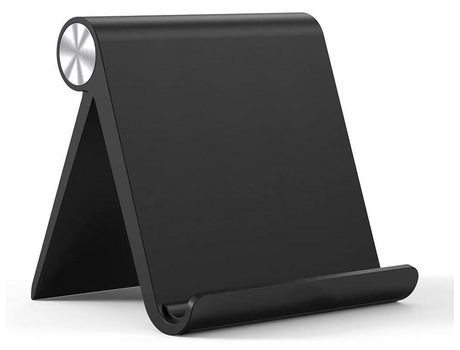 Soporte para tableta para el hogar Soporte para tableta Soporte para teléfono móvil de oficina Compatible hasta 10 pulgadas (Negro)