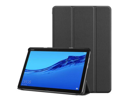 ELKUAIE Funda compatible con Huawei MediaPad M5 Lite 10, funda tipo folio de tres pliegues, soporte para bolígrafo delgado de negocios para Huawei ...