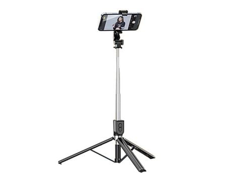 ELKUAIE Palo Selfie, Palo Selfie Extensible con Control Remoto Inalámbrico y Soporte para Trípode, Portátil -1.65m